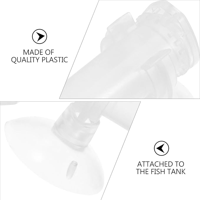 5pcs Mini Aquarium Shrimp Feeder Tube with Suction Cup, Automatic Fish Tank Feeder for Small Shrimp and Ornamental Fish