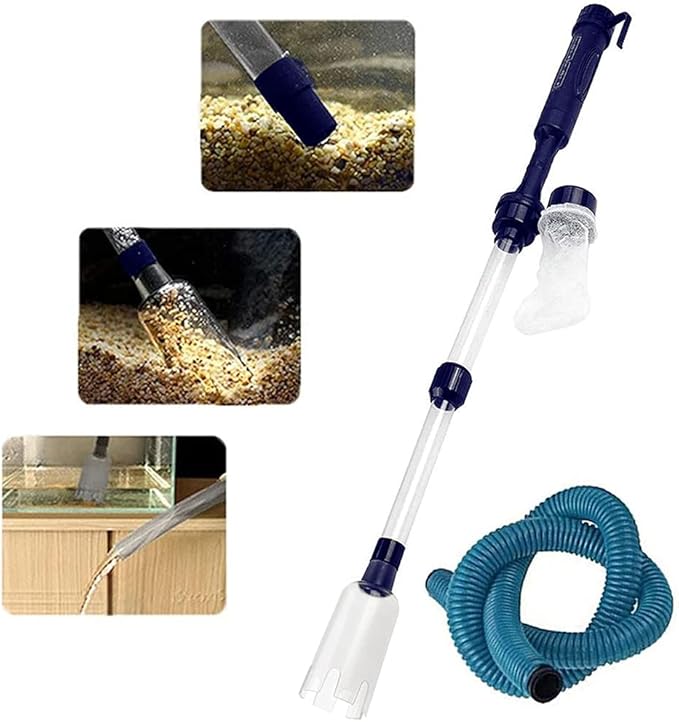 Aquarium Electric Water Changer Gravels & Sand Hose Fish Tanks Tool Safe Protections for Fish