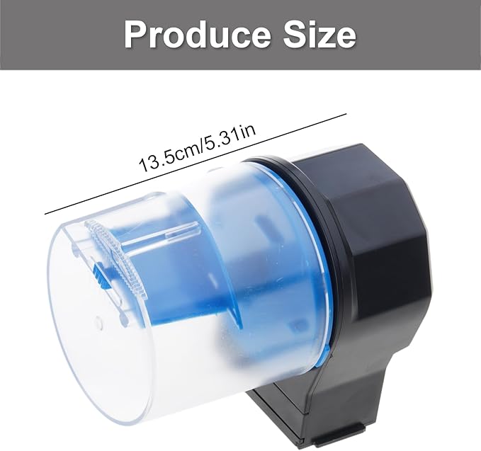 Automatic Fish Feeder with Easy Control Design for Home and Fishtanks Feeding Large Capacity Storage Container Fish Feeder