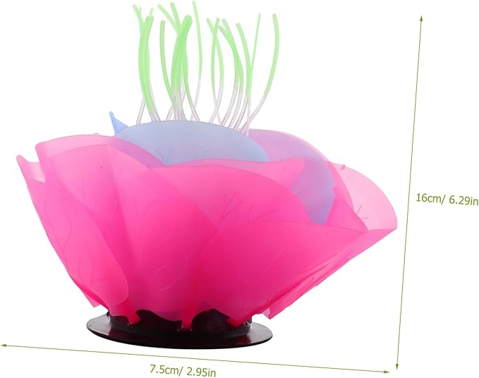 BESPORTBLE Colorful Water Lily Aquarium Decoration Lifelike Floating Plant for Fish Tank Easy to Care for Compact Vibrant Adornment for Aquatic Environments for Fish