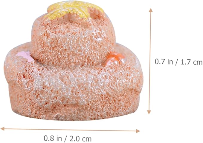 BESPORTBLE 6pcs Resin Crafts Decoration Sand Beach Ornament for Fish Tank Aquariums Style Landscape Accents for Home and Craft Projects