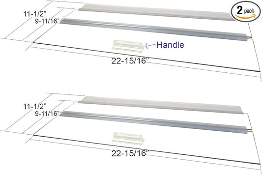 Glass Canopy Two Piece Set for Aquariums with Center Braces, (Tank with Center Brace, 48" L x 13" W)
