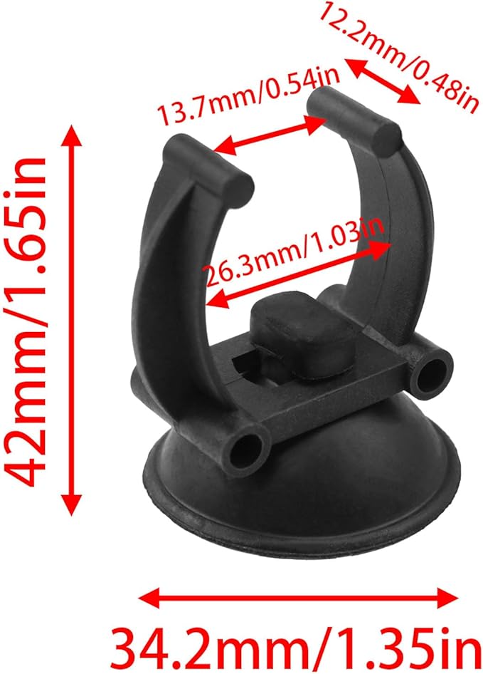 Aquarium Suction Cup Heater Suction Cup with Clamp for 25mm Inner Diameter Aquarium Heater Pipe Hose Plant Fish Tank 12PCS