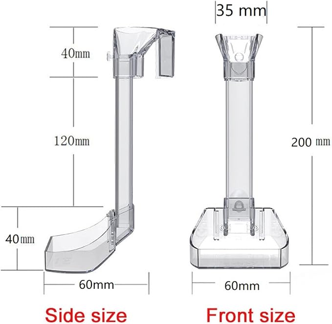 MOUDOAUER Fish Tank Feeding Tube and Dish Aquarium Acrylic Feeder for Fish Tank Aquarium Shrimp