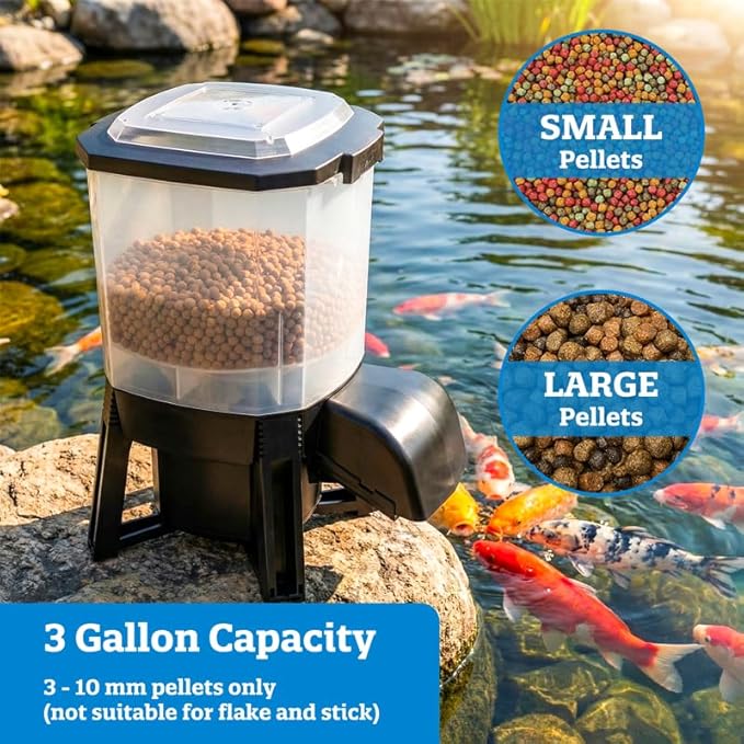 Webb's Water Gardens SolarFeed - Automatic Solar Fish Feeder