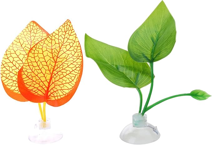 2PCS Betta Leaf Hammock BettaFish Leaf Bed Resting Pad Natural Environment Fish Spawning Grounds Fishtanks Accessories BettaFish Hammocks Fishtanks Accessories Decorations