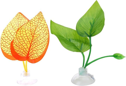 2PCS Betta Leaf Hammock BettaFish Leaf Bed Resting Pad Natural Environment Fish Spawning Grounds Fishtanks Accessories BettaFish Hammocks Fishtanks Accessories Decorations