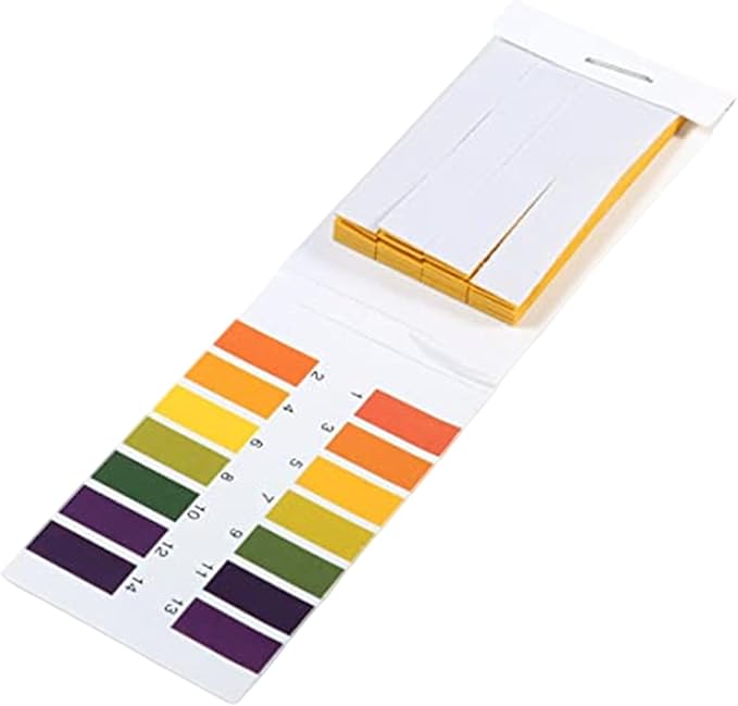 Uric Acid Test Kit, 10PCS Litmus Paper 1-14 Acid Test Kit Strips for Wet Soap, Lemon Juice, Milk, Liquid Detergent, Wet Soil, Saliva, Sweat
