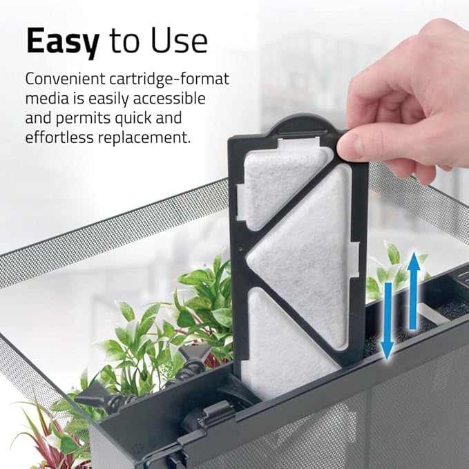 Fluval Flex 2.0 Poly-Carb Cartridge – 3 Pack Replacement Filter Media for Flex 2.0 Aquariums – Dual Mechanical & Chemical Filtration – Removes Toxins, Odors & Debris – Carbon-Impregnated Design