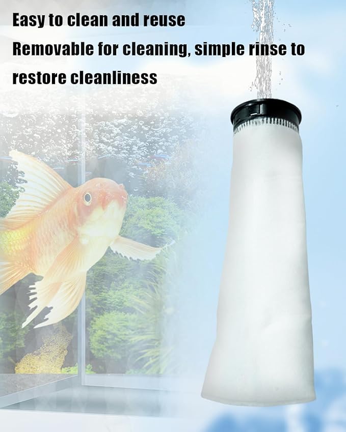 2.75 Inch 225 Micron Filter Sock Fit for Waterbox Helloreef 15 Gallon Eshopps Fiji Cube Aquarium, Compatible Filter Socks Saltwater Aquarium Filter Sock with Black Rim
