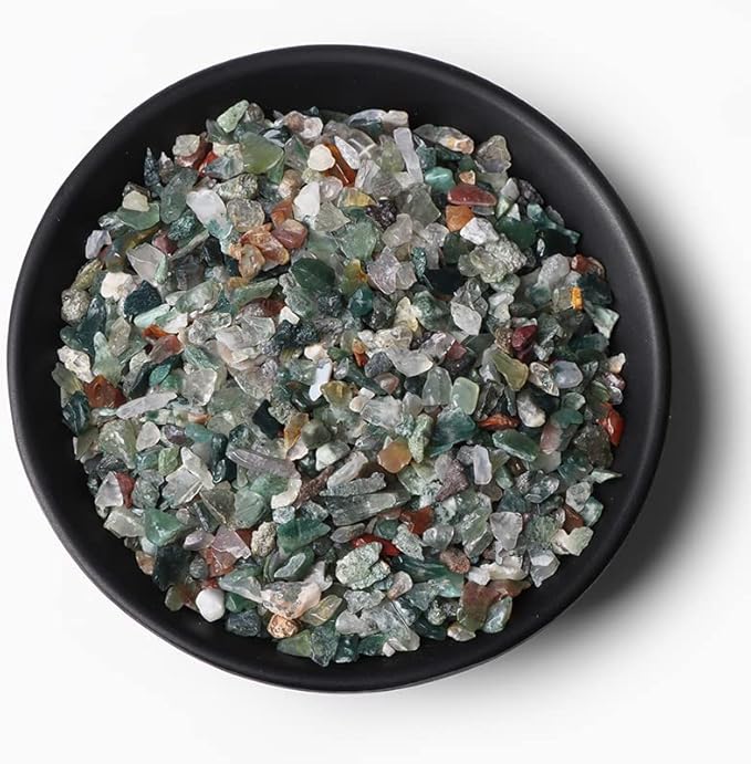 3-5MM Natural Stone Gravel Quartzs Agat Jaspers Chips Minerals Tumbled Specimen Stone Home Aquarium Decoration,NO.32 Indian Agate,50g