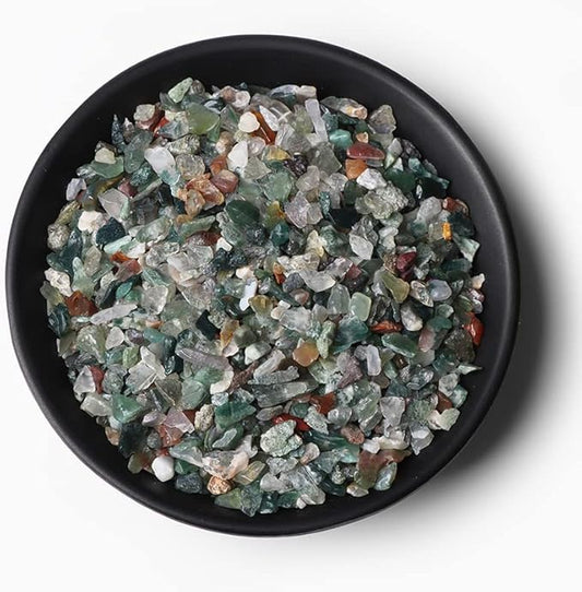 3-5MM Natural Stone Gravel Quartzs Agat Jaspers Chips Minerals Tumbled Specimen Stone Home Aquarium Decoration,NO.32 Indian Agate,50g