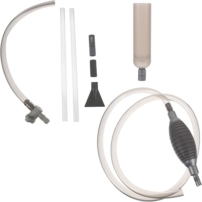 SOLUSTRE Aquarium Gravel Siphon Cleaner Fish Tank Water Changer with 3.0m Extended Hose Gray Gravel Vacuum Tool for Pond Sand Washing and Aquarium Maintenance
