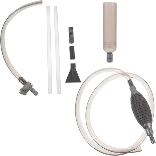 SOLUSTRE Aquarium Gravel Siphon Cleaner Fish Tank Water Changer with 3.0m Extended Hose Gray Gravel Vacuum Tool for Pond Sand Washing and Aquarium Maintenance