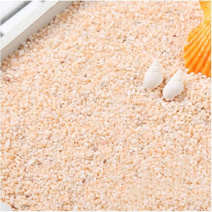 30g Crushed Stone Mini Crystal Chips Decorative Pebbles Gravel Irregular Gemstones Filling Gravel for Water Fountain Sand Landscape Fish Tank Garden (Light Orange(1-2mm))