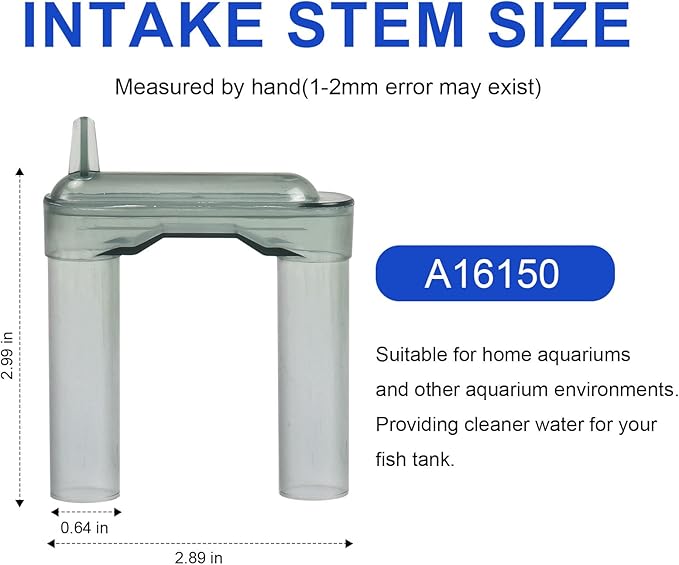 Aquarium Filter Intake Extension Tube, U Tube Compatibility with Aquaclear Power Filter 30 50, for Aquaclear Intake Tube Keeps Water Crystal Clear, Aquarium Filter Replacement Part A16150