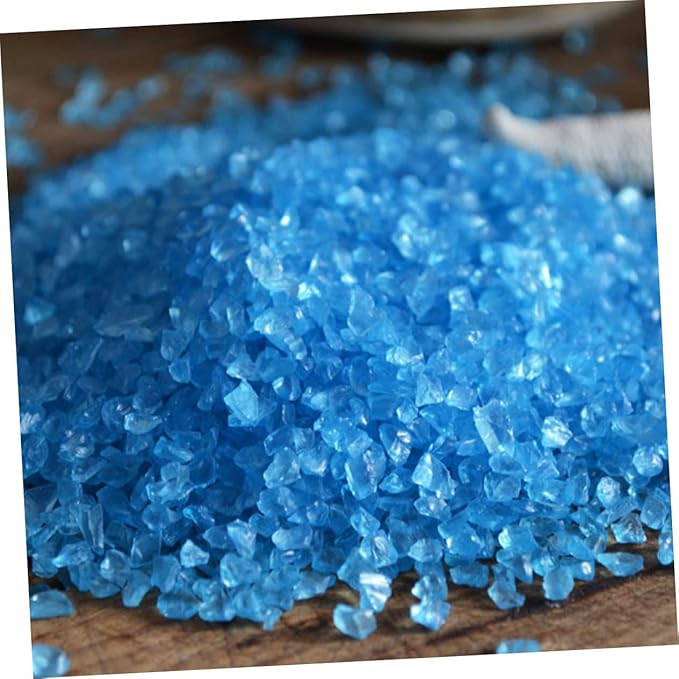 500G Light Blue Polished Decorative Stone for Fish Tank Aquarium Natural Sand Gravel for Aquascaping Terrariums and Floral Arrangements Safe and Aesthetic