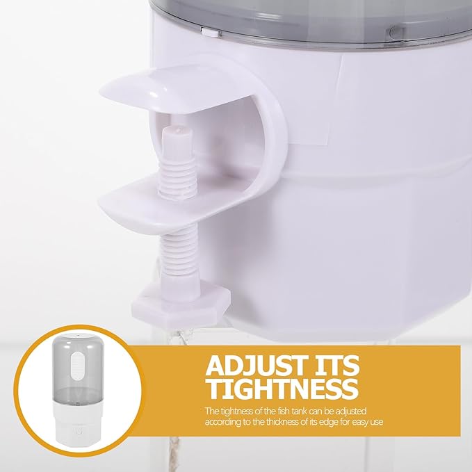 VILLCASE Automatic Fish Feeder for Aquarium and Small Tank, Programmable Timer Dispenser with Large Capacity, Suitable for Goldfish and Turtles, Battery Not Included