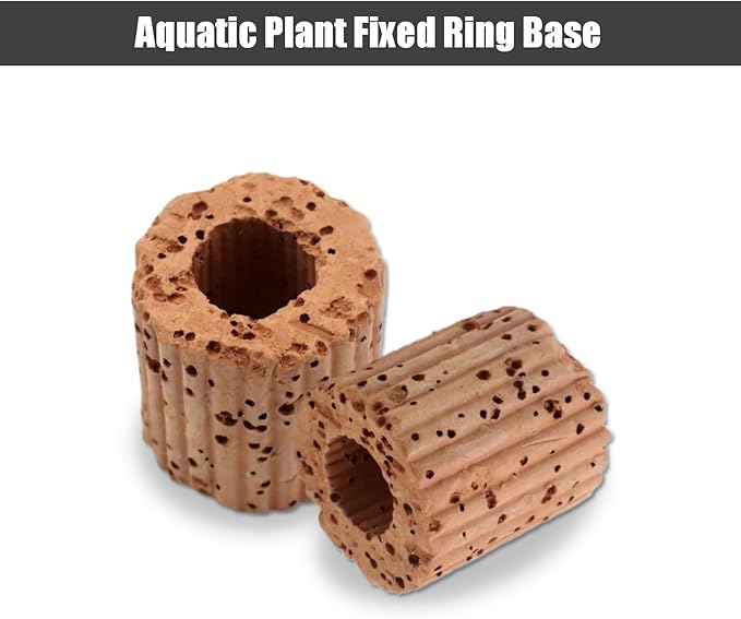 Aquatic Plant Fixed Ring Base, 10-Pack, 25mm Water Plant Cultivation Rings for Aquarium Landscaping and Ceramic Plant Pots