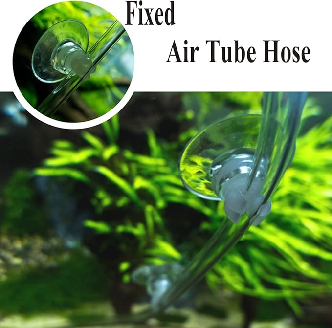 Aquarium Suction Cup Clips Air Tube Holders for Fish Tank,10 Pieces, Fit Tube/Lighting Wire Outer Diameter 0.2-0.23 Inch.