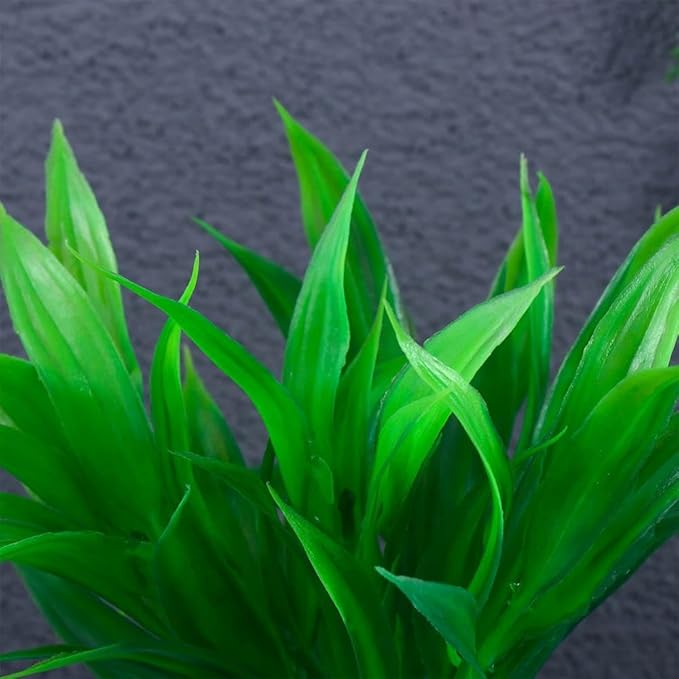 Kopida Artificial Aquarium Plants Plastic Water Grass, Small Size 5 inch Fake Plants Fish Tank Decorations Home Decor Aquarium Accessories