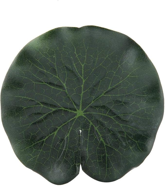 Sheens 10Pcs Aquarium Artificial Lotus Leaf, Fish Tank Water Landscape Decoration Simulation Plastic Floating Lotus Leaves for Freshwater Saltwater Aquarium