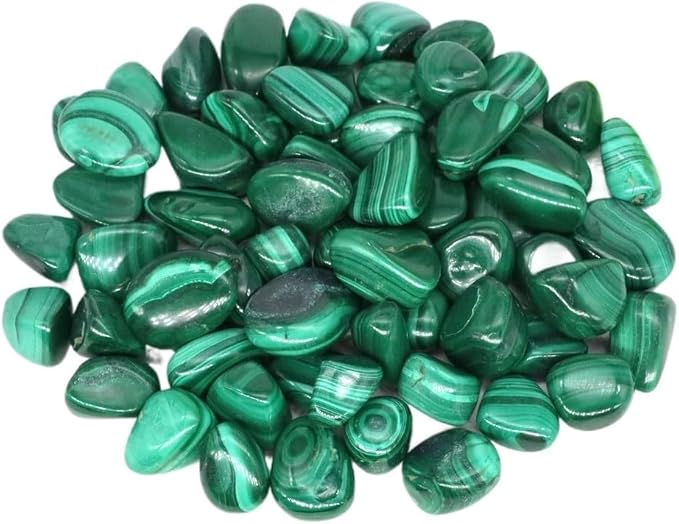 Natural Tumbled Stones Bulk Ore Gravel Specimen Healing Crystals Quartz Energy Minerals Tank Aquarium Home Decor Gem Decoration (Color : Malachite, Size : 500g)