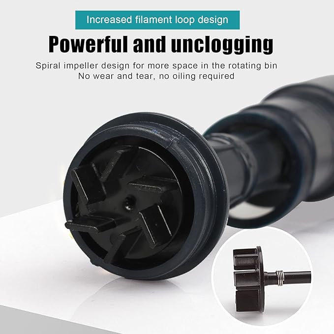 Aquarium Vacuum Cleaner Electric Siphon, Fish Tank Gravel Cleaner with Telescopic Conduit, Spiral Impeller Design for Easy Water Changing and Sand Washing, Powered by 2 C Batteries