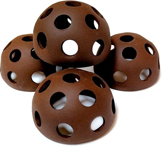 Ceramic Shelters, 4 pcs, Fish Tank Accessories Cave Décor, Small Fish House, Aquarium Hideout, Swim Holes Aquatic, Aquarium Cave for Freshwater and Saltwater Fish Tank (hemispherical)