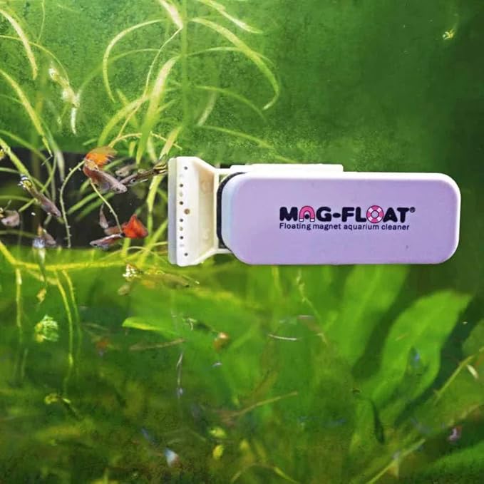 Mag-Float Mini 25 Cleaner for Glass & Acrylic Tanks| Magfloat Magnetic Betta Fish Tank Cleaner | Magnet Cleaning Tool for Aquarium Scrubber Brush Cleaning Tool