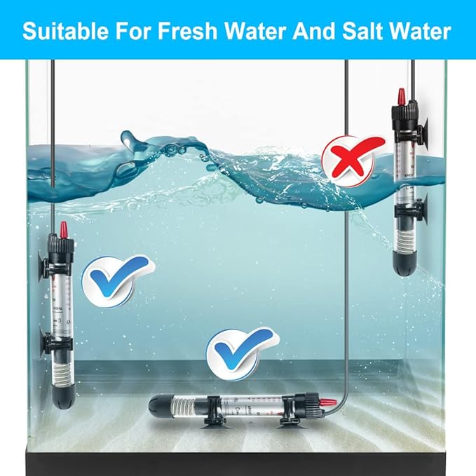 DaToo Aquarium Heater Fish Tank Heater Submersible 300 Watt, 1 Yr Warranty