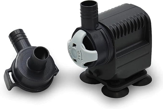 SICCE Syncra Silent NANO Multifunction 110 GPH Submersible Water Pump | Italian Made 2.8W Ultra Quiet Durable Aquarium Fish Tank, Fountain, Pond, Hydroponics, Terrarium Black | Freshwater & Saltwater