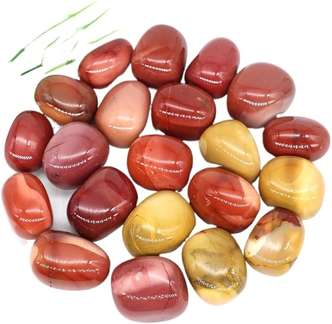 Natural Tumbled Stones Bulk Ore Gravel Specimen Healing Crystals Quartz Energy Minerals Tank Aquarium Home Decor Gem Decoration (Color : Mookaite, Size : 50g)