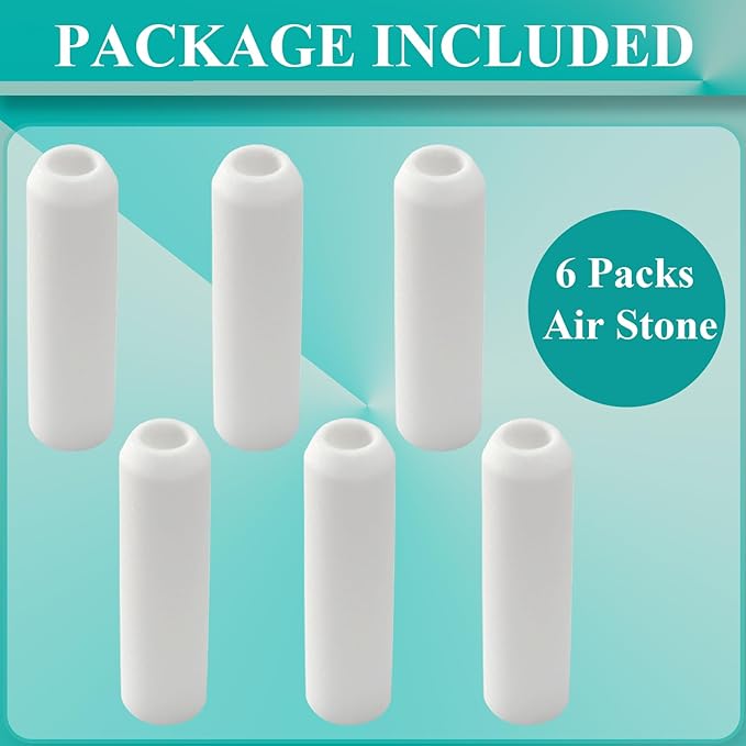 6 Pack Airstones Replacement Compatible with Biorb Aquariums