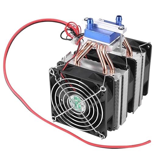 Thermoelectric Cooler, DC 12V Thermoelectric Cooler Peltier System Semiconductor Refrigeration Water Chiller Cooling Device for Fish (180W)