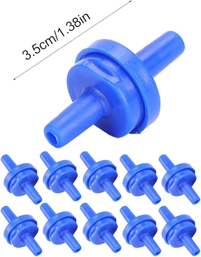 10Pcs Aquarium Air Pump Check Valves Plastic One Way Non‑Return Fish Check Valve Air Pump Accessories for 4MM Hose