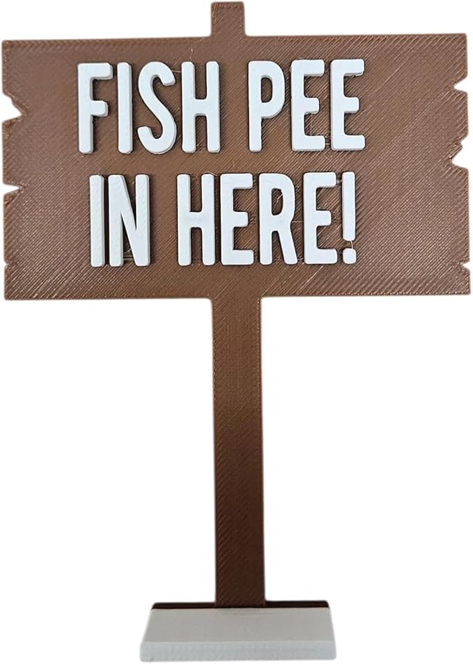 Funny Fish Tank Decor Fish Pee in Here Aquarium Decor Gag Gift for Fish Tank Gag Gift for Friend Moana