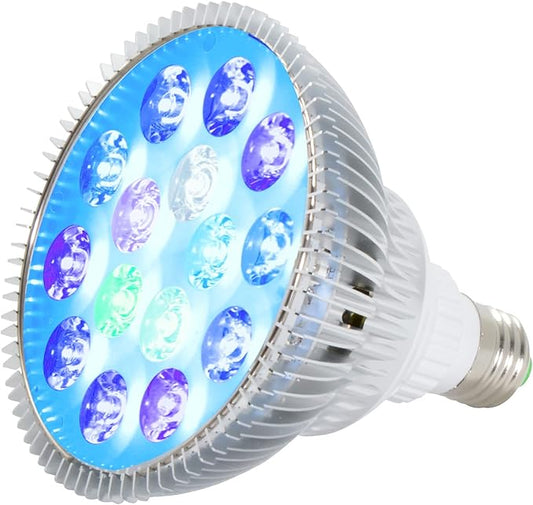 ABI 23W Tuna Blue LED Bulb Coral Reef Optimized Spectrum 11-Band PAR38