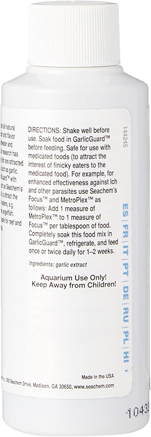 Seachem Garlic Guard Fischfutter, 100 mL / 3.4 fl. oz