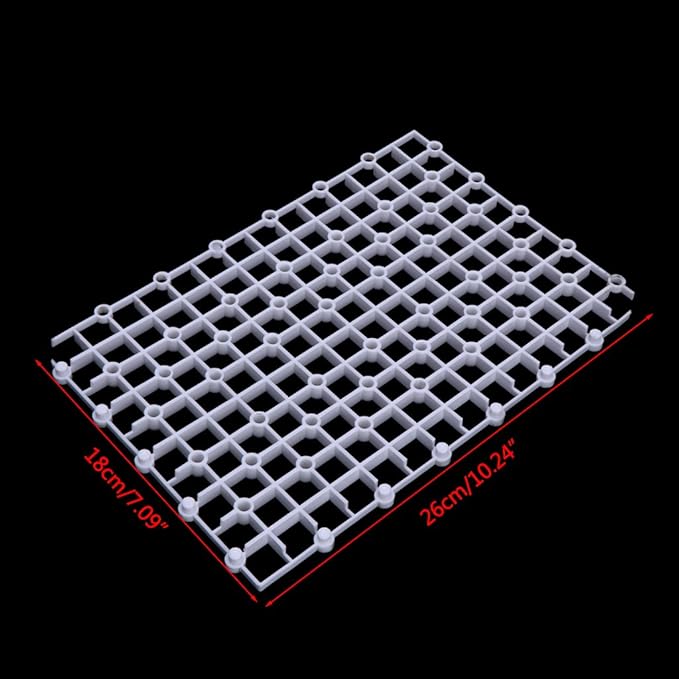 Aquarium Divider Tray Isolation Plate Grid Board Fish for Tank Dividers for Mix Breeding 10in X7in Bottom Filter Heater Light Thermometers Gravel Sand Decorations Decorations