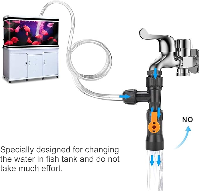 balacoo New Quick Water Changer Aquarium Water Changer Aquarium Water Changer Faucet Aquarium Gravel Fish Tank Siphon Cleaner Replacement Faucet Nozzles Water Tank Cleaner