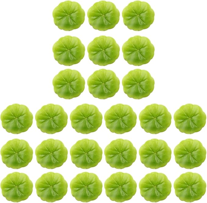 PRETYZOOM 90pcs Mini Artificial Floating Foam Lotus Leaves Lily Pads Artificial Foliage Pond Decor for Pond Pool Home Aquarium Decoration (2.36")