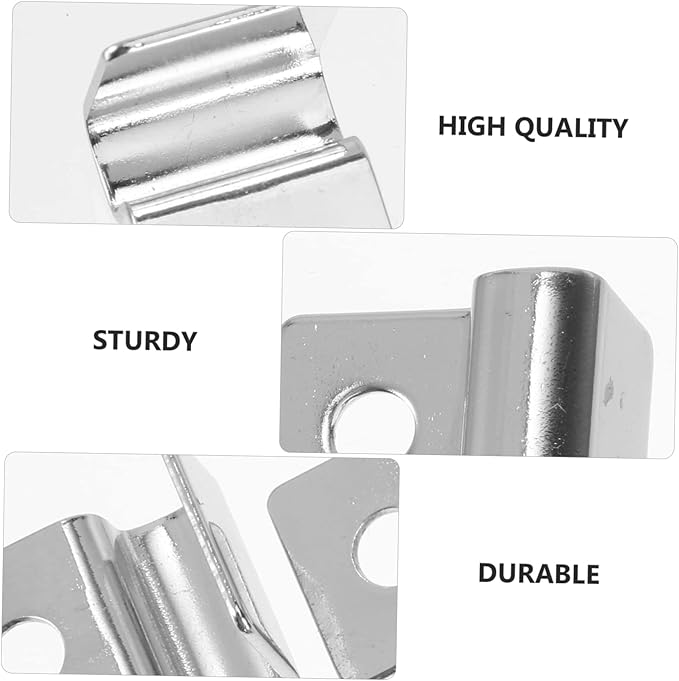 Ipetboom 12pcs Fish Tank Support Brackets Glass Cover Clips for Aquariums Prevents Fish from Jumping Fits Glass Lids for Various Tank Types