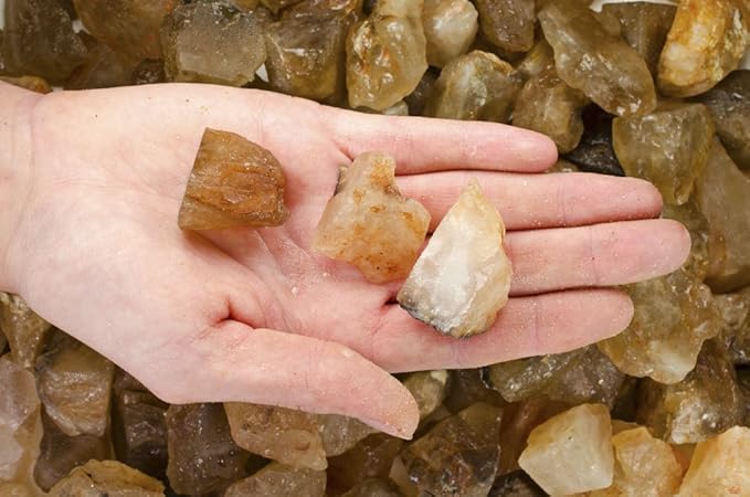Fantasia Materials: 18 lbs Golden Color Citrine Rough Stones from India