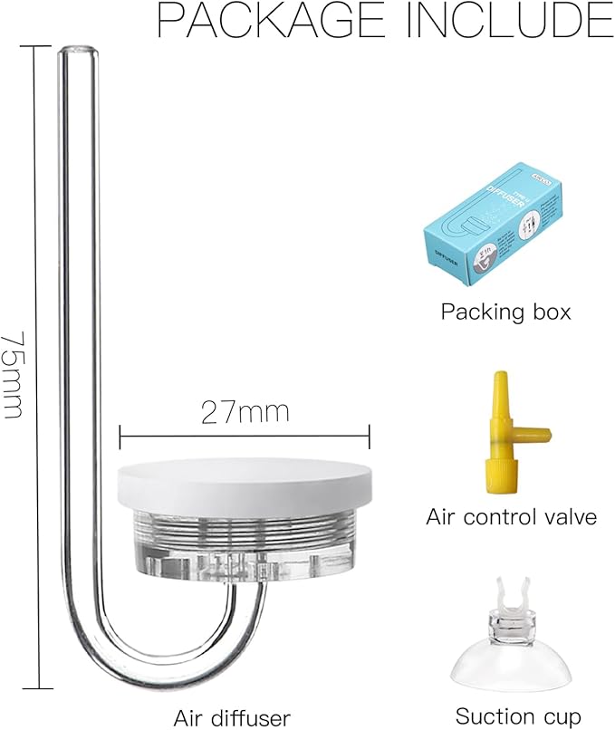 Aquarium Air Diffuser for Fish Tank Air Bubbler for mini Tank
