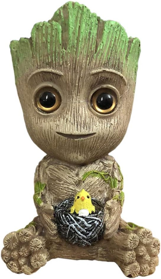 SLOCME Aquarium Groot Air Bubbler Decorations - Oxygen Pump Resin Crafts for Aquarium Fish Tank Decor,with Air Bubbler Stone for Aquarium