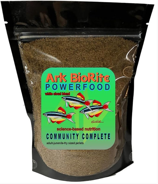 (4oz, WhiteCloud Fish) Ark BioRite Fish Food Species Specific - All Natural - Science Based Formula - Cleaner Water - Nutritional Powerfood for Special Fish Breeders, No Fillers