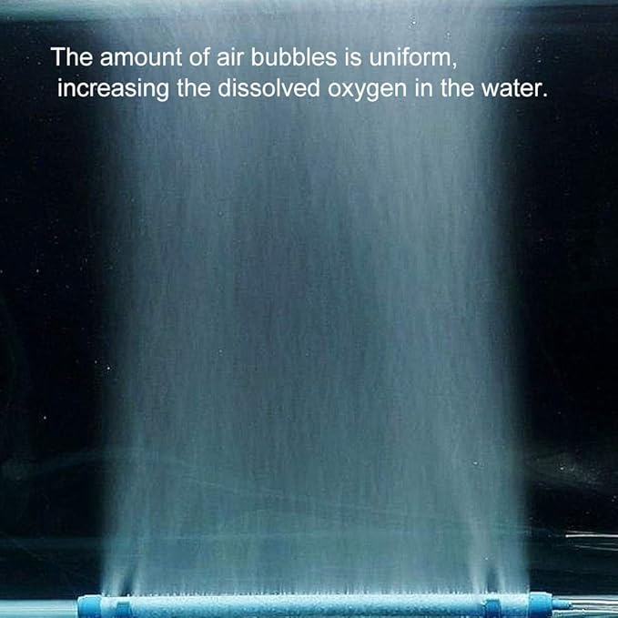 Air Stone Bar, Aquarium Bubble Aeration Tube Wall Fish Aquarium Bubble Bar Tube Bubble Suction Cups Installation Diffuser Bar for Fish Aquarium Hydroponics Pump