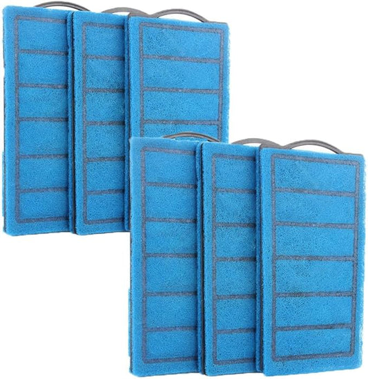 KINGYEENUO 6 Pack Filter Cartridges for Aquarium Filter Accessories, Aquarium Internal Filter Cartridges, Replacement Filter Cartridges for 5 to 40 Gallon Tank