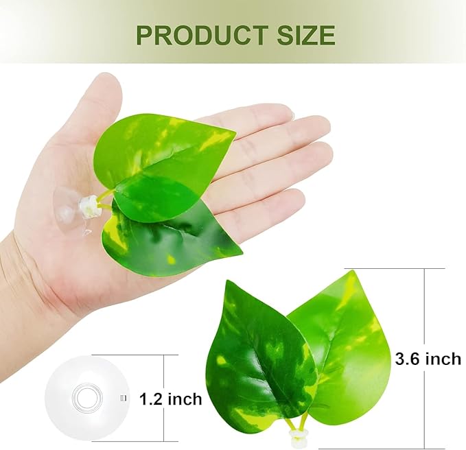 Betta Leaf Hammock Silicone Peace Plant Accessories, Beta Fish Leaf Rest Pad Bed, Beta Tank Decorations (1-Pack)